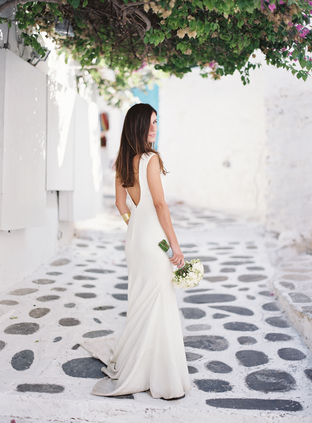 Pronovias wedding gown - Greek wedding photographers Les Anagnou - Greece wedding photographers