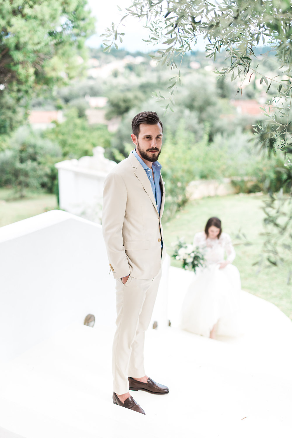 Corfu minimalistic wedding | Greece fine art film wedding photographer Les Anagnou15