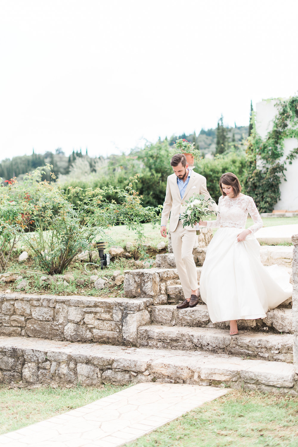 Corfu minimalistic wedding | Greece fine art film wedding photographer Les Anagnou16