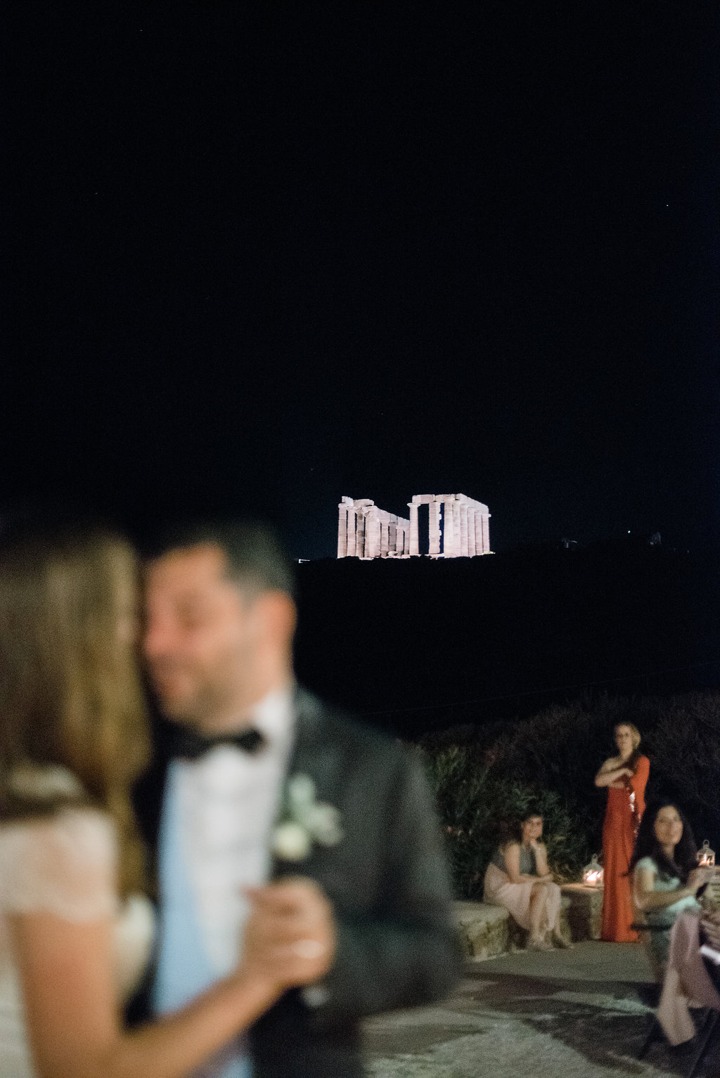 Jennifer and Alexis Athens wedding at the Temple of Poseidon | destination Greece fine art film wedding photographers Les Anagnou