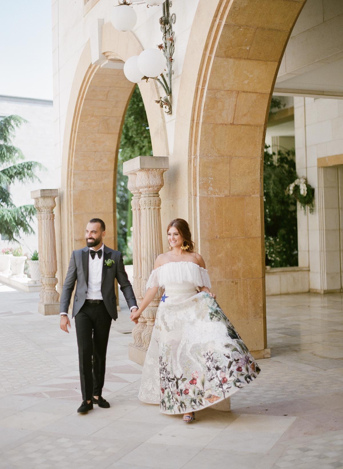Bride and groom portrait session in Beirut Lebanon 