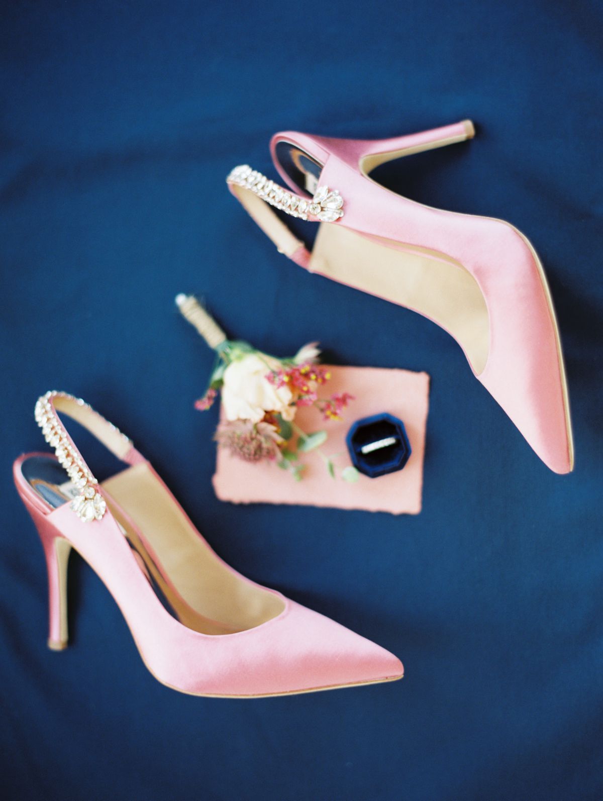 details of wedding shoes onflat lay at corfu wedding