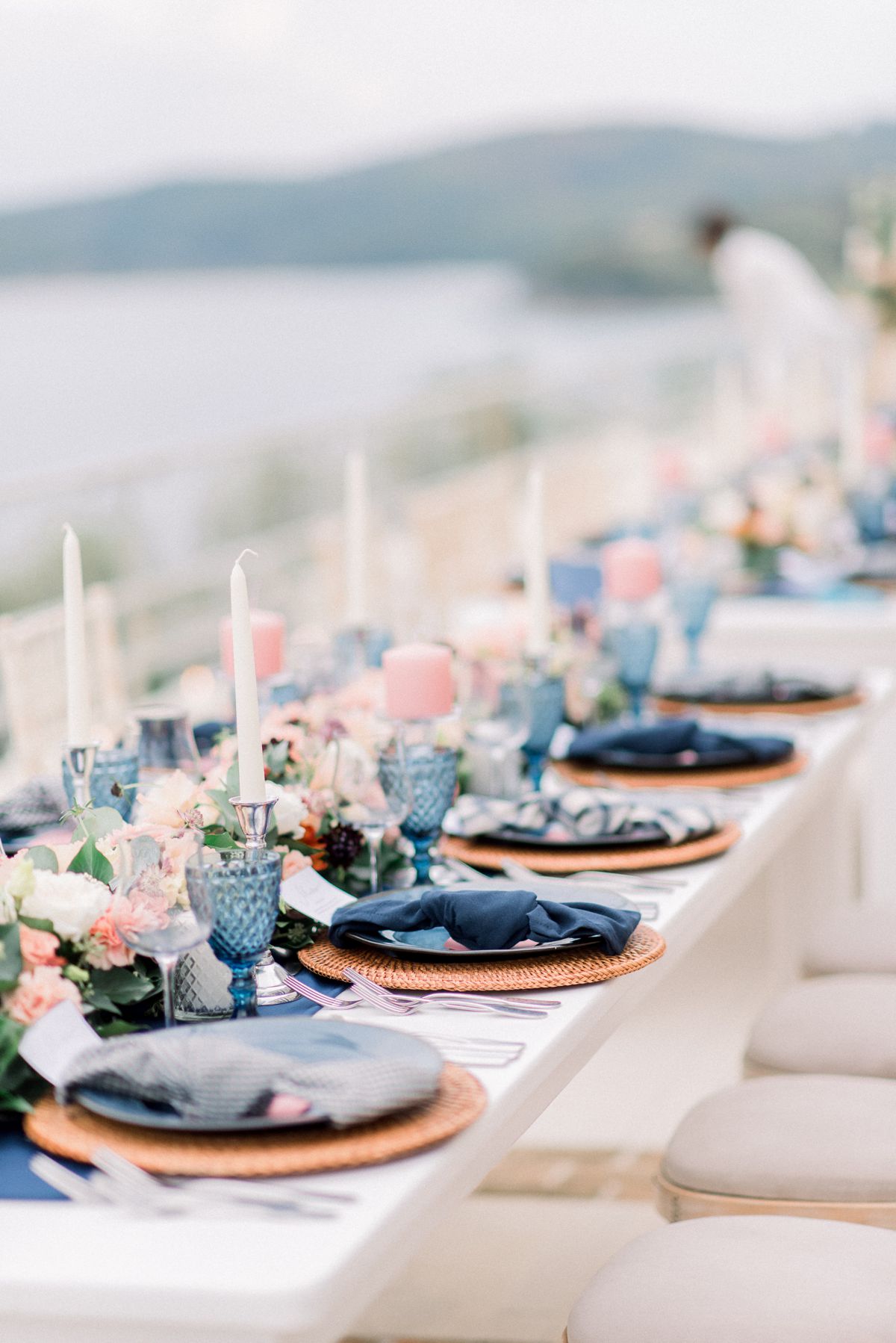 details of set up at corfu wedding