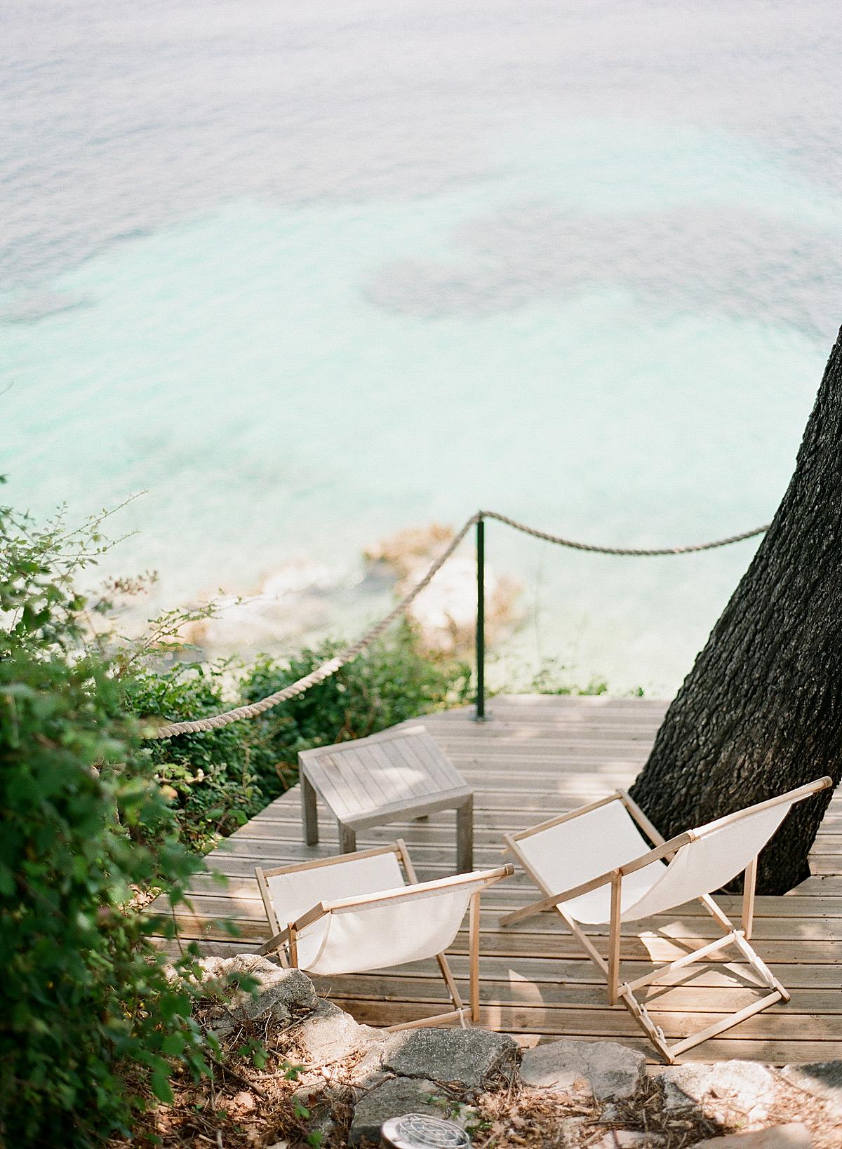 relaxing on a Greek island