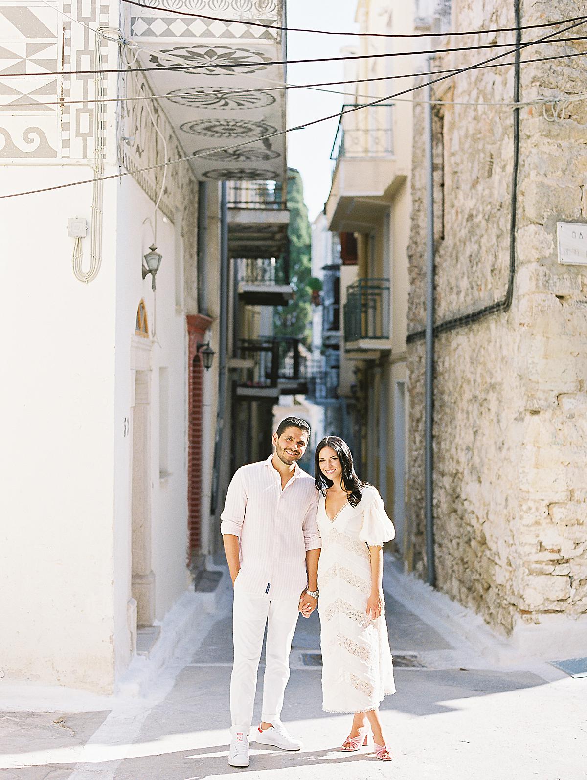 engagement session images at Chios island Greece