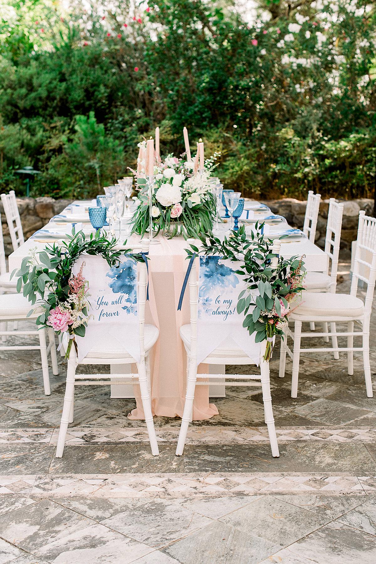 table set up at Hyatt Regency Thessaloniki wedding