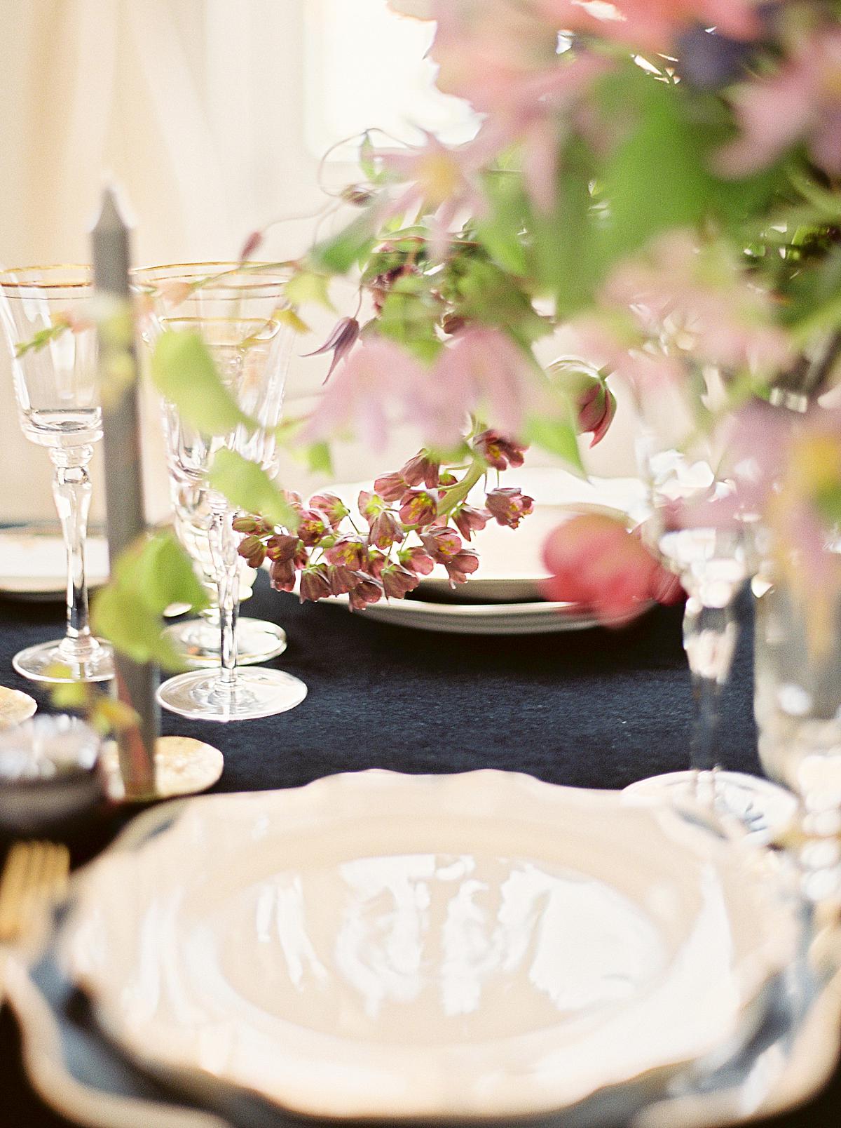 wedding table set up at poseidonio hotel greece