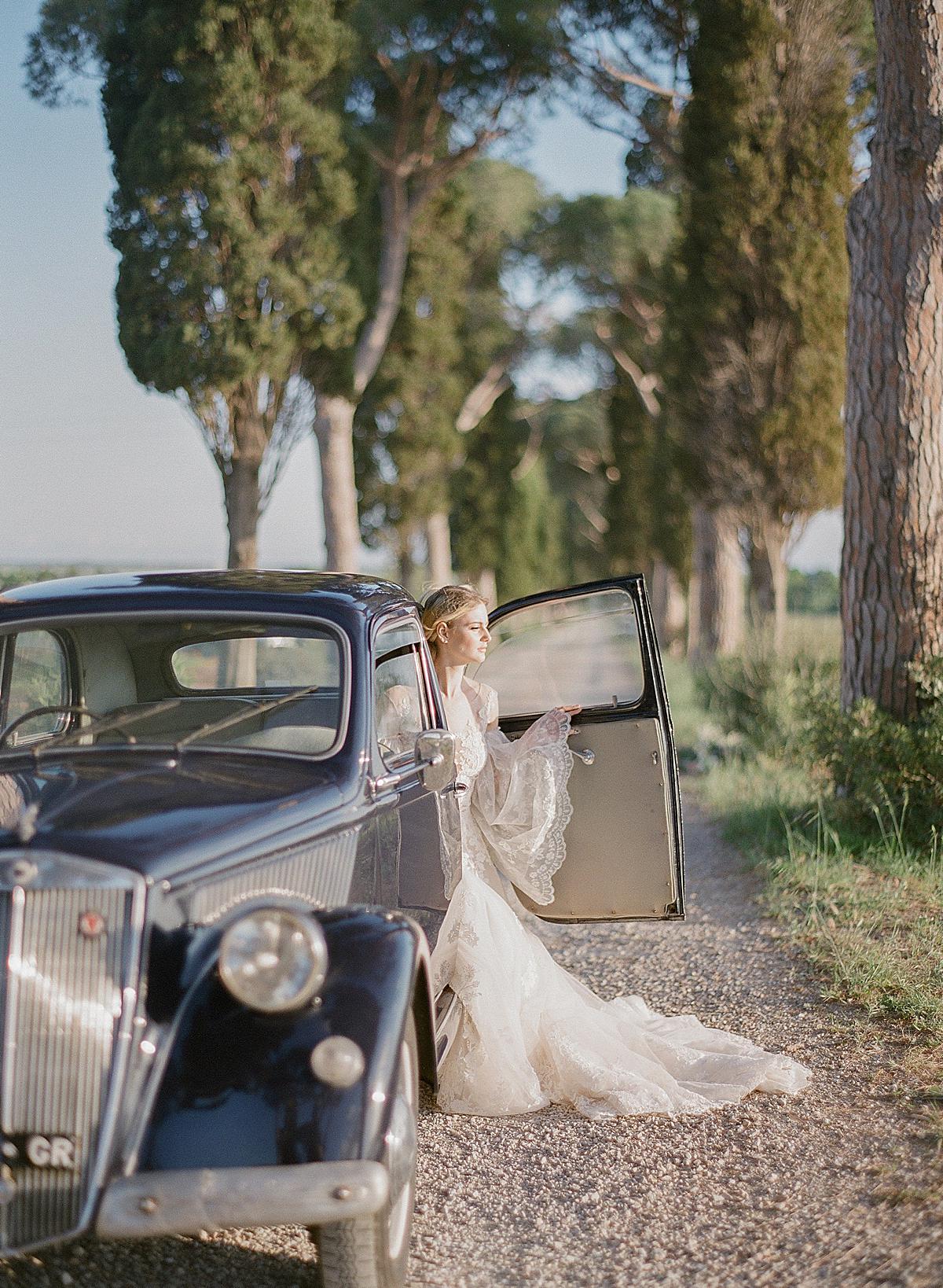 bride portraits at L'Andana Resort in Tuscany